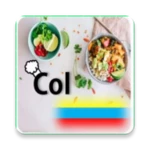 recetas de comida colombiana + android application logo